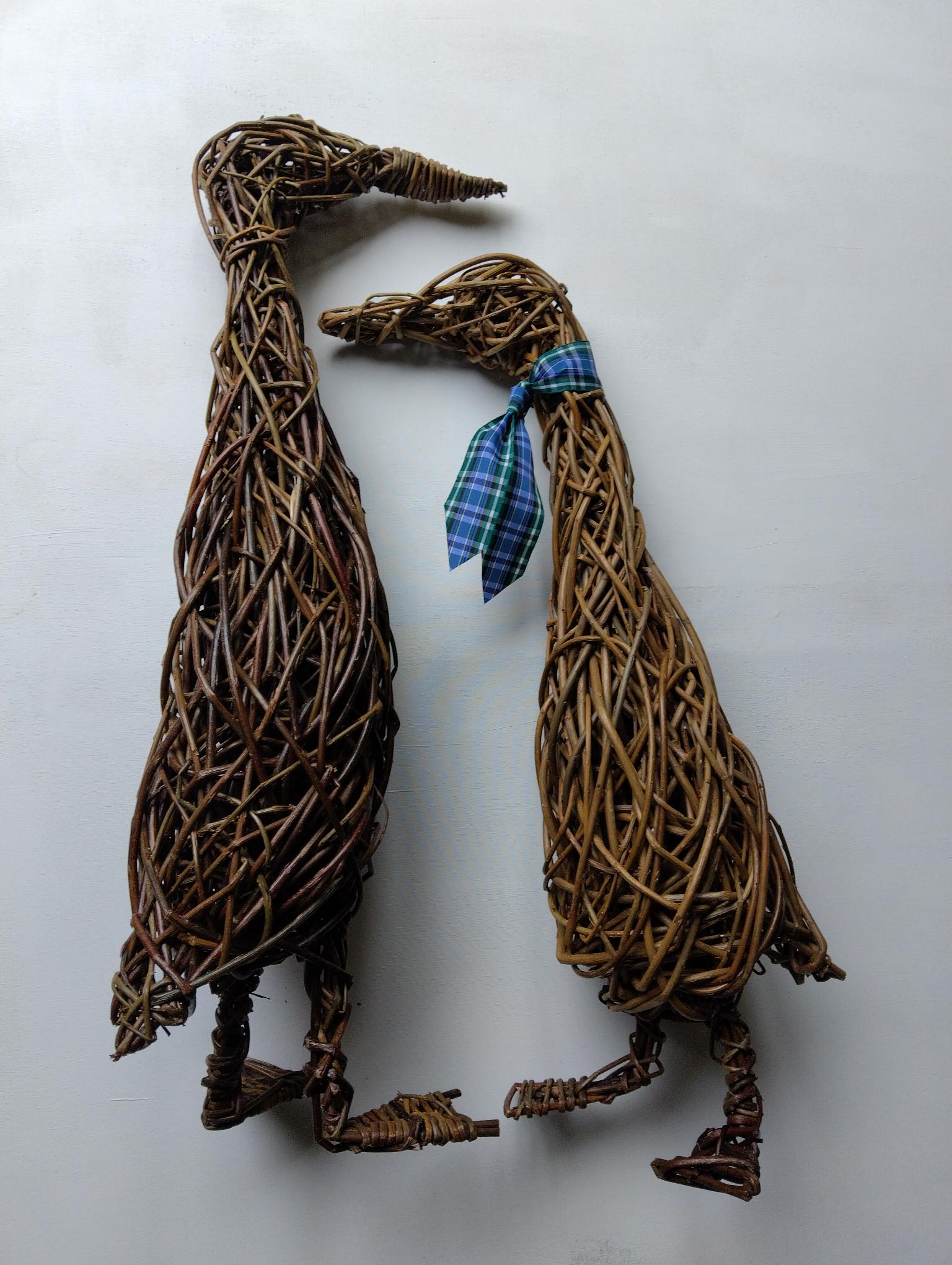 Willow Weaving: Runner Duck Sculpture